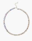 Chan Luu, Beaded Labradorite and Silver Pearl Necklace