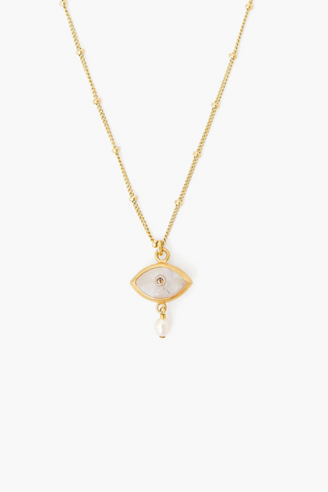 Chan Luu, Moonstone Evil Eye Necklace