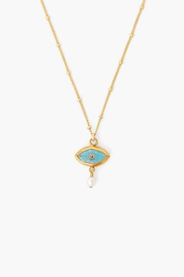 Chan Luu, Turquoise Evil Eye Necklace