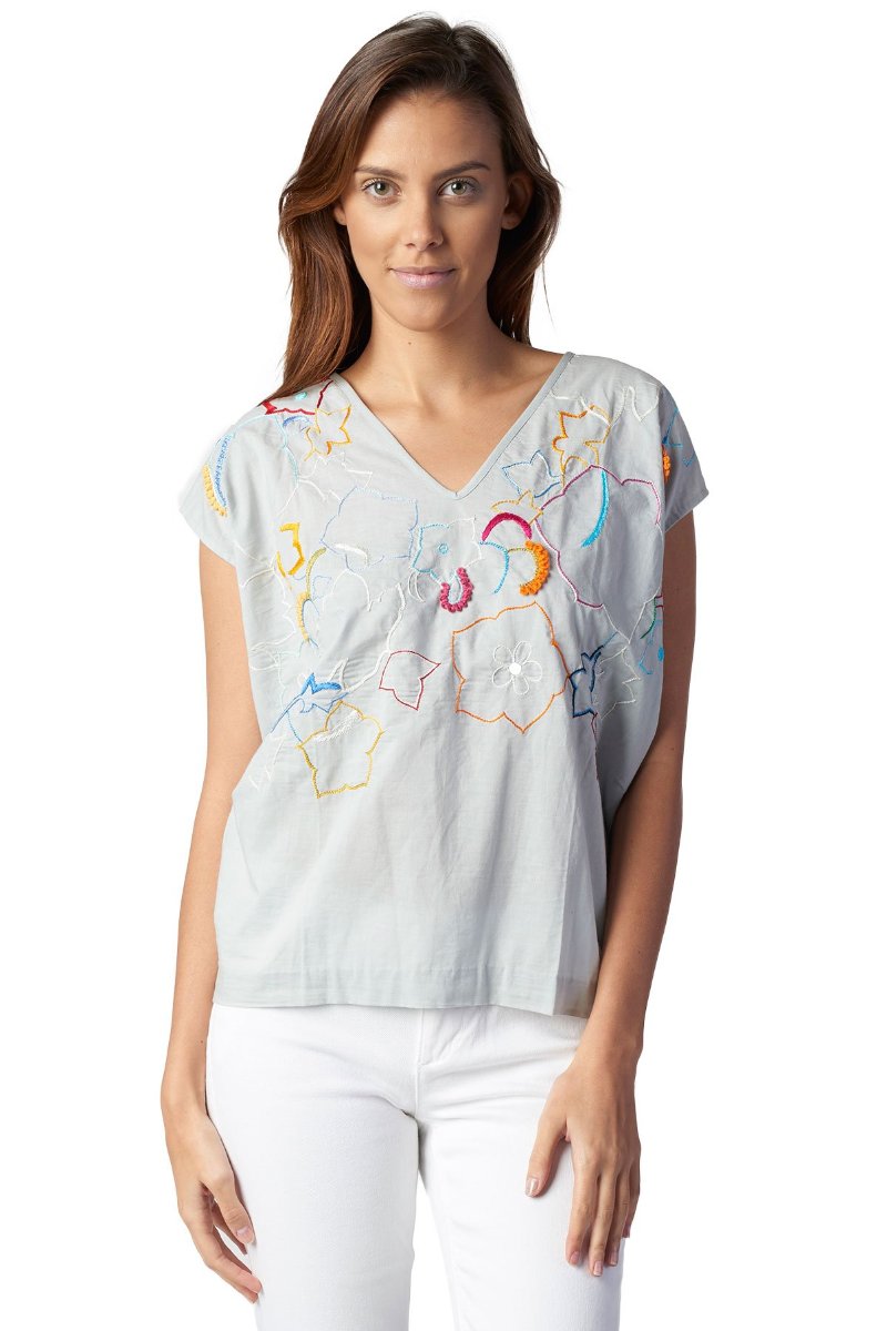 Cotton Embroidered Top