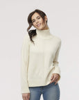 Cashmere T-Neck Sweater- Ivory