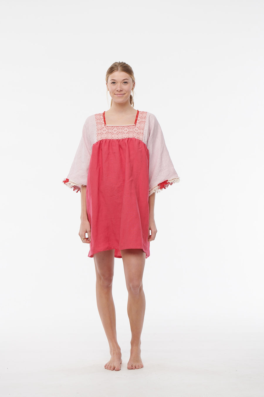 Nina Leuca, Short Desy Dress- Hot Pink