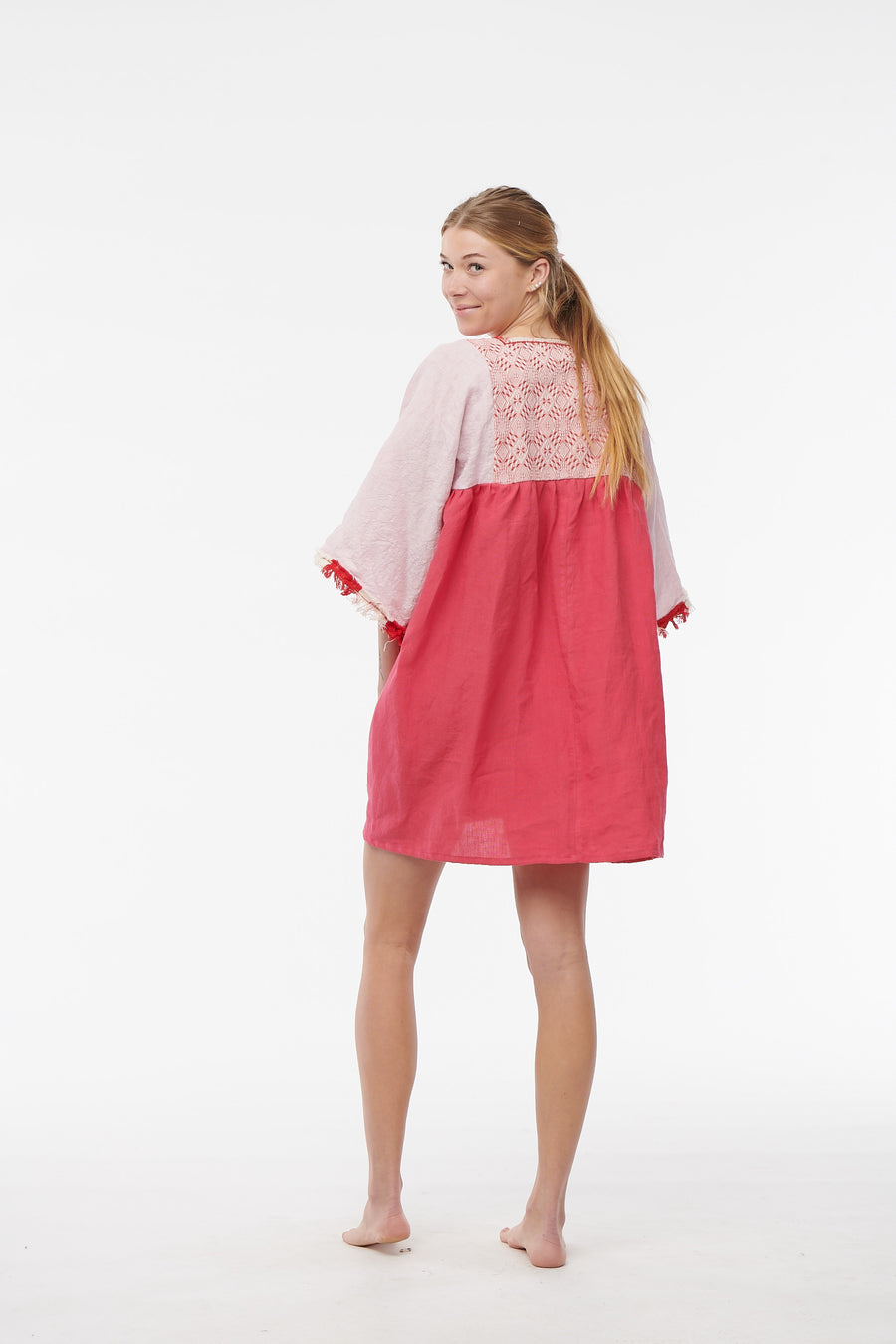 Nina Leuca, Short Desy Dress- Hot Pink