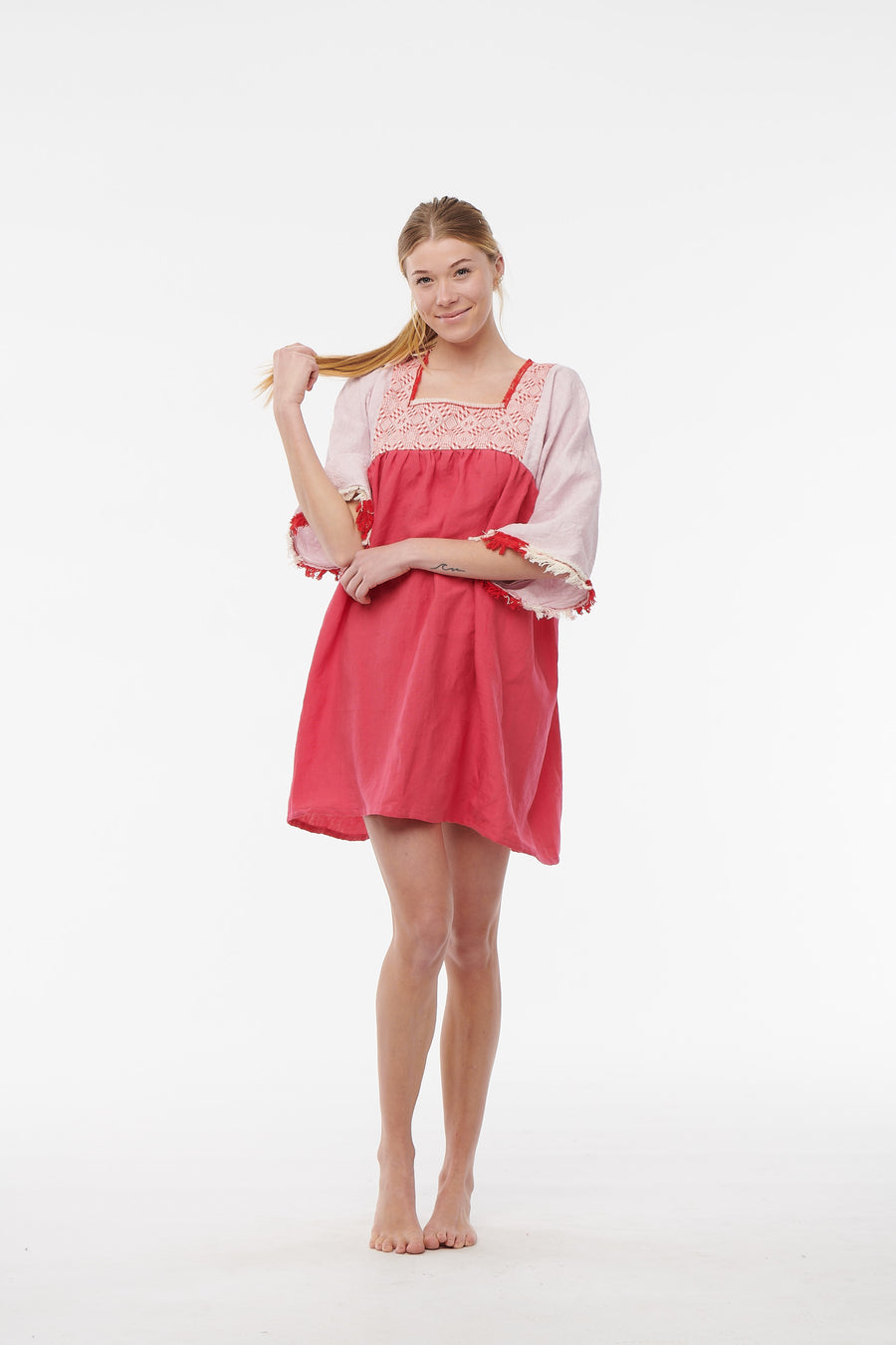 Nina Leuca, Short Desy Dress- Hot Pink