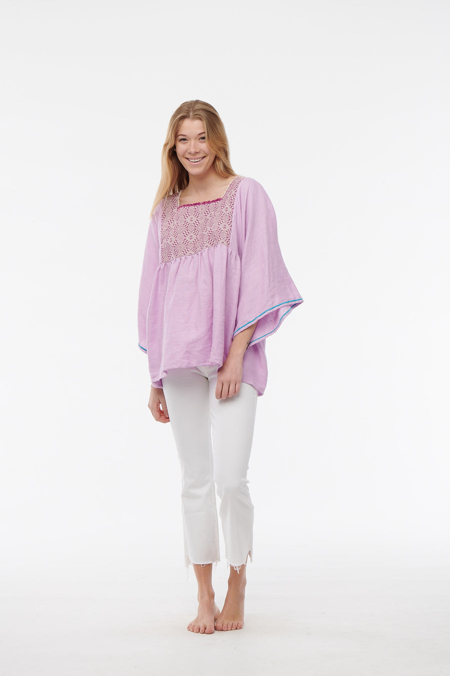 Nina Leuca, Pink Linen Top