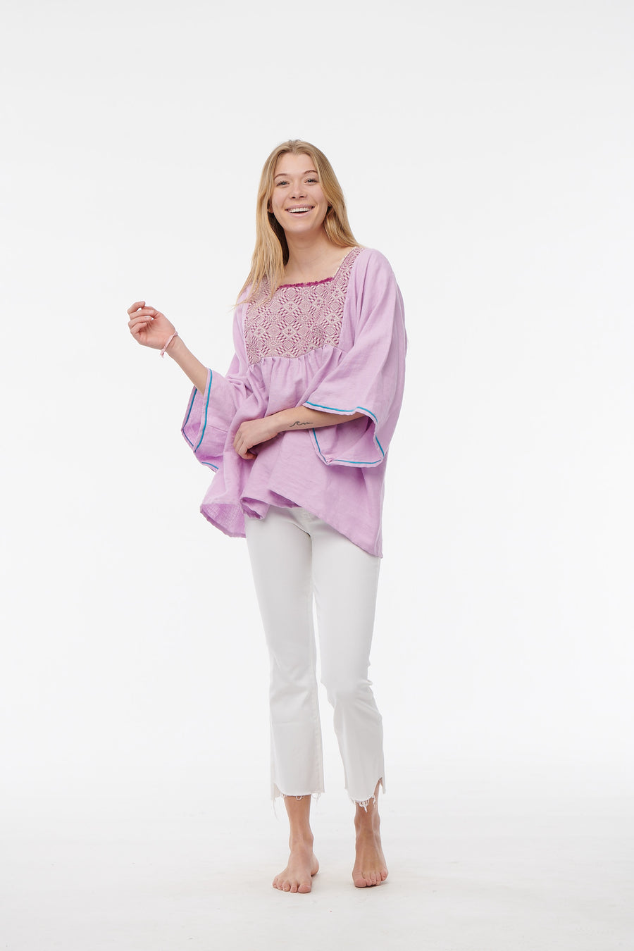 Nina Leuca, Pink Linen Top