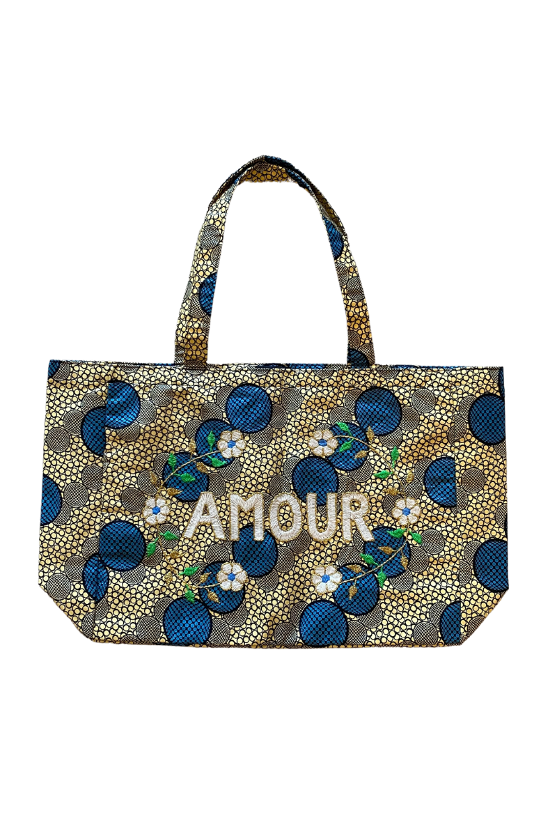 CSAO, Kossiwa Embroidered Bag AMOUR- Yellow