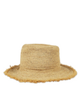 Hat Attack, Packable Raffia Bucket Hat- Natural
