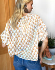 Emerson Fry, Mandarin Collar Top- Yellow