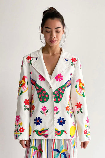 Nimo with Love, Vetiver Embroidered Jacket