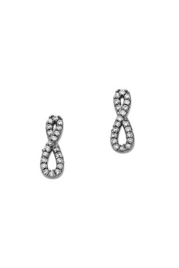 TAI, Infinity Silver Stud Earrings