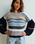 Nina Leuca, Multi Striped Sweater