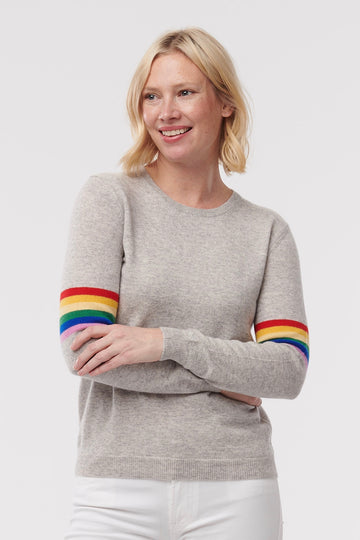 Cashmere Rainbow Stripe Sweater