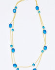 Jaipur, Bezel Long Chain Necklace