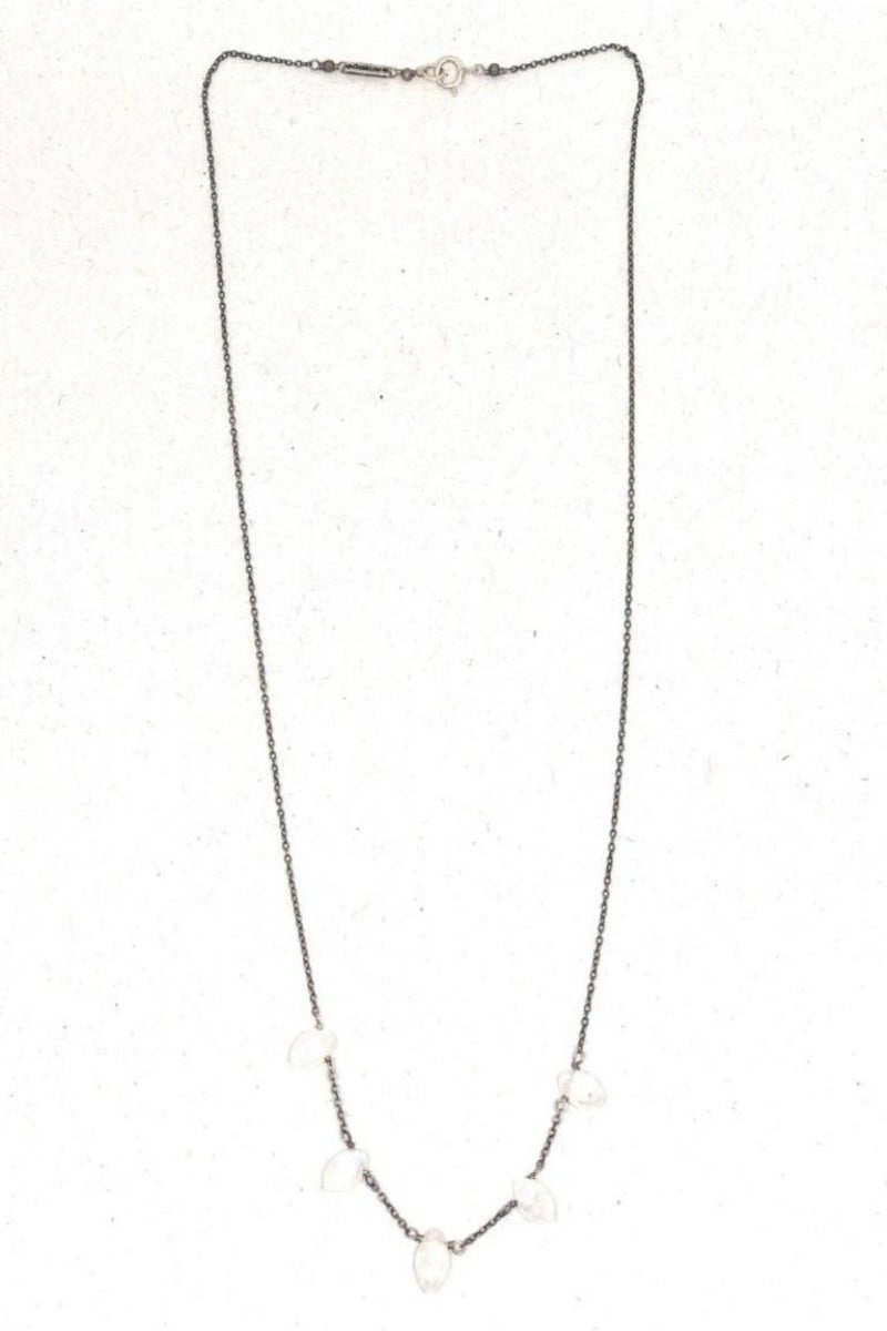 Chan Luu, Nickel Necklace with Moonstones