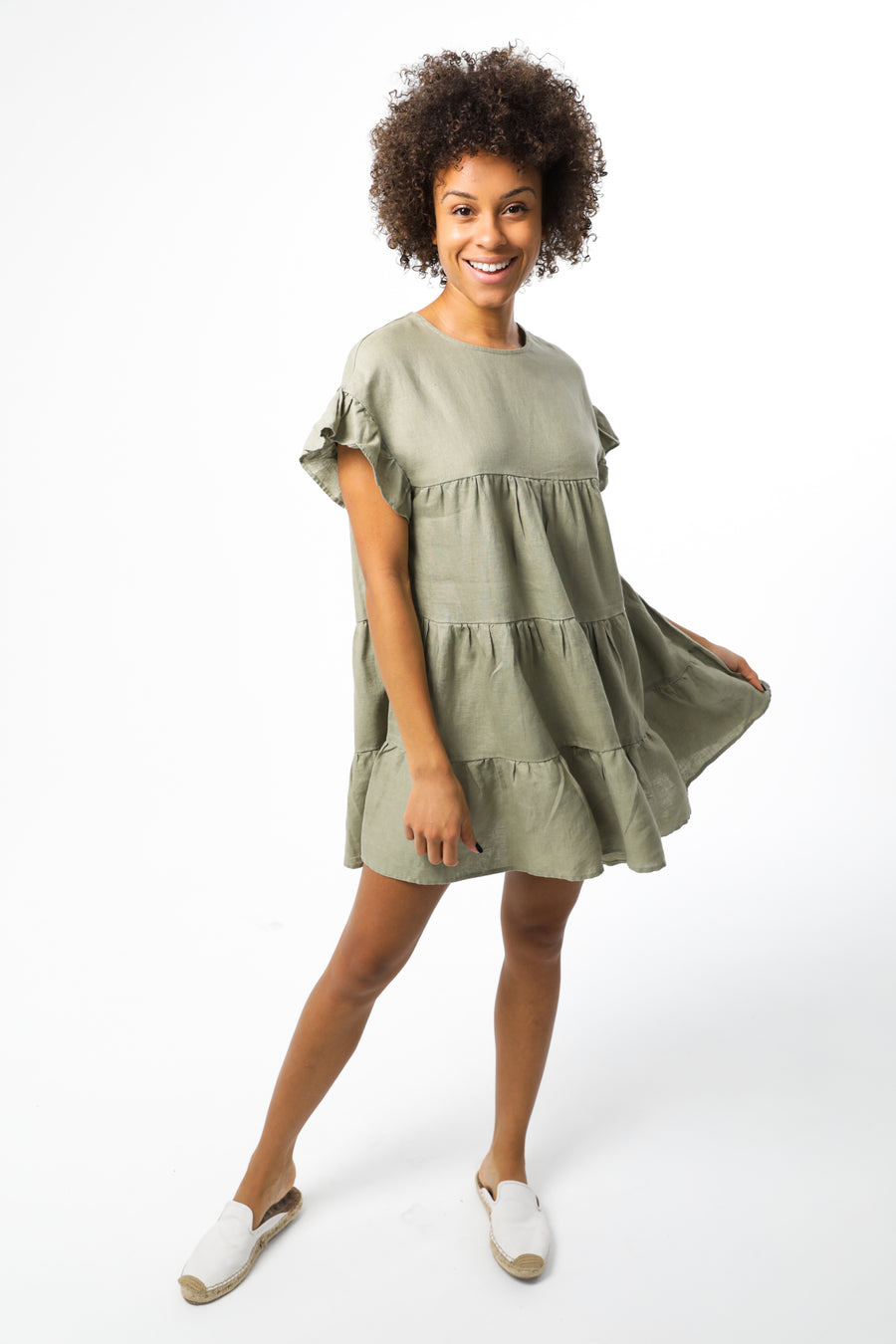 Lanhtropy, Sun Tiered Short Dress