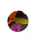 Kazi, 6" Small Abstract Black & Neon Basket