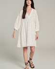 Devotion, Sifnos Tunic Dress- White Embroidery