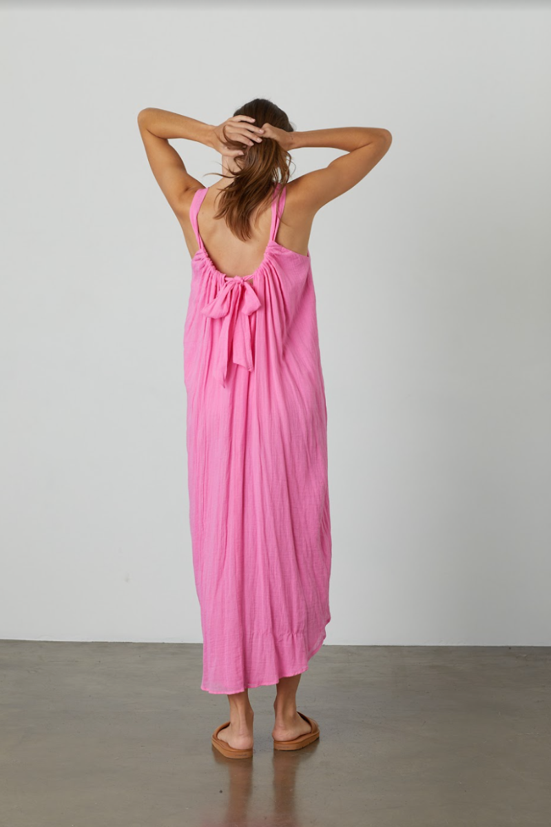 Velvet, Reese Sleeveless Dress- Tahiti Pink