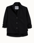 Frank & Eileen, Silvio Untuckable Button Up Shirt- Black
