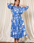 Aish, Nafisa Dress- Tropical Blue