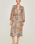 Mirto, Multicolour Ornamental Print Dress