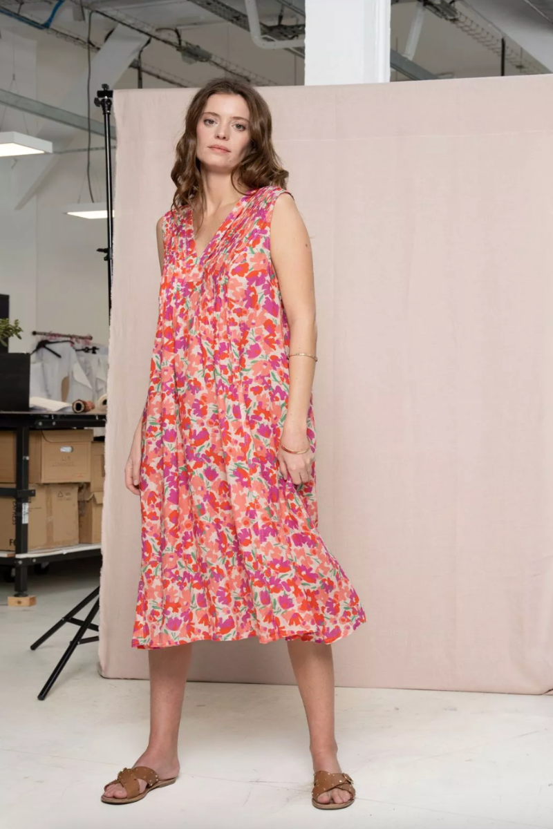 Zyga, Marie Linen Dress- Print