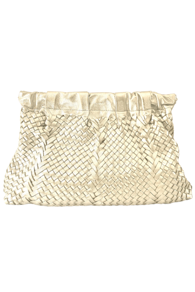 Claramonte, Lissa Clutch Bag- Warm Silver