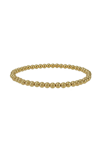 Gold 5mm Ball Beaded Bracelet
